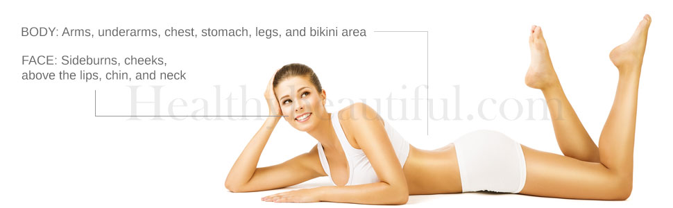 The LumaRx Full Body IPL Hair Removal Device is ideal for