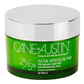 CANE + AUSTIN Acne Retexture Pad, 2% Salicylic and 5% / 10% Glycolic Acids